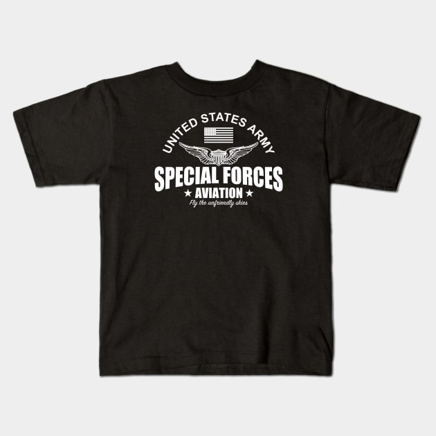 US Special Forces Aviation Kids T-Shirt by TCP